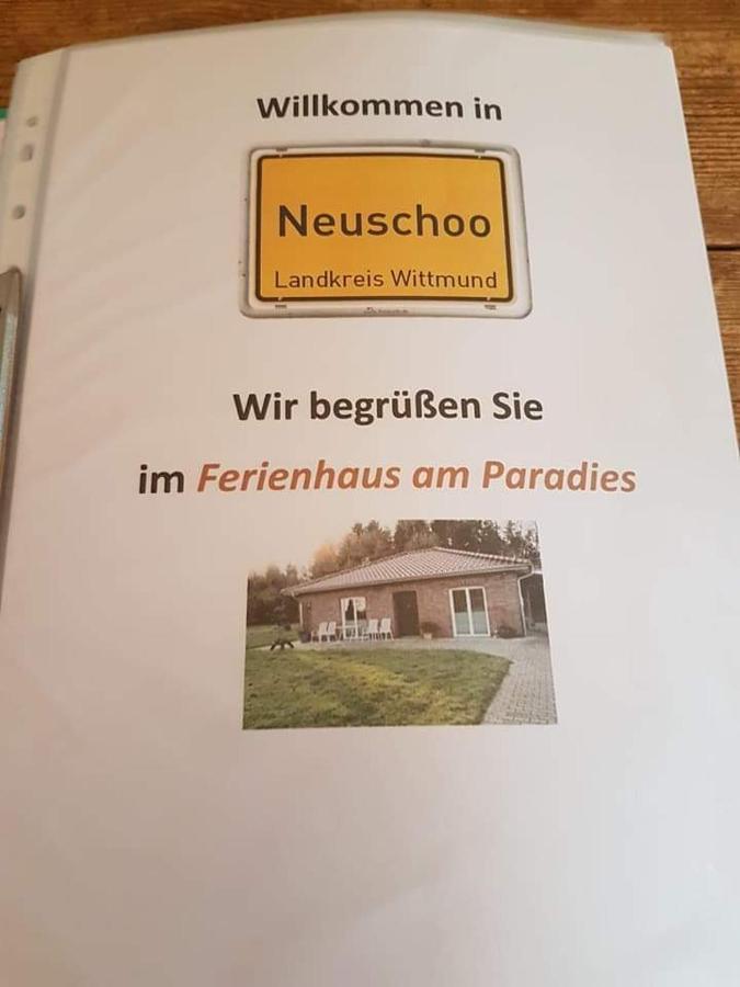 Ferienhaus Am Paradies Neuschoo ภายนอก รูปภาพ
